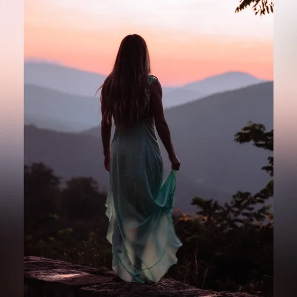 Mint high low For Love and Lemons dress - Picture 5 of 9